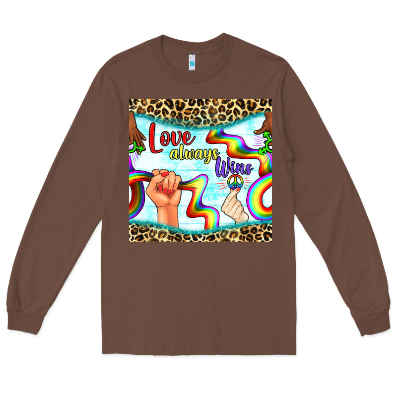 Pride Lgbtq Love Always Wins Peace Gender Symbol Long Sleeve Tee by BundleAndBundleShop | Teevron