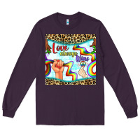 Plum Pride lgbtq love always wins peace gender symbol Long Sleeve Tee - BundleAndBundleShop
