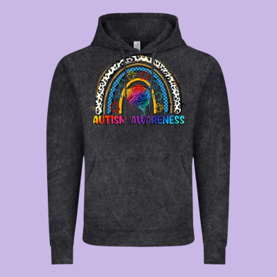 Autism Awareness Rainbow Vintage Hoodie Designed By Fadigitalartstudio