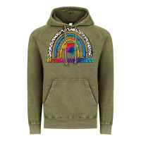 Vintage Olive Autism Awareness rainbow Vintage Hoodie - FaDigitalArtStudio