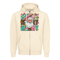 Sandshell merry merry merry Zipper Hoodie - AdoDesignShop