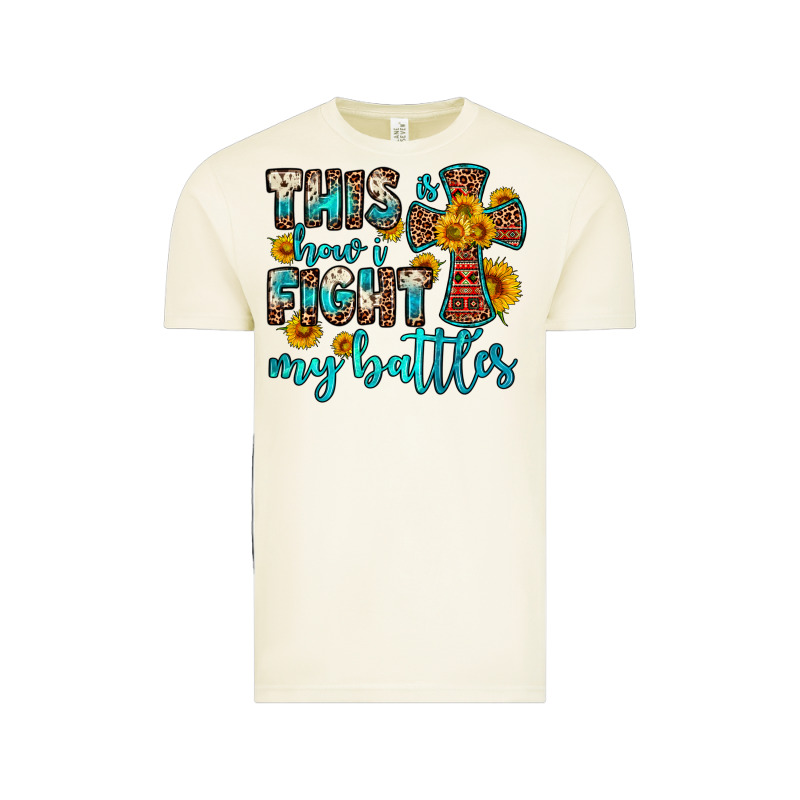 This Is How I Fight My Battles Vintage Tee by OliviaCreatesArt | Teevron
