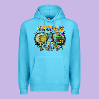 Mardi Gras Dude Premium Hoodie Designed By Sublimationcraftshop