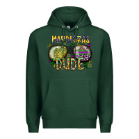 Sports Green mardi gras dude Premium Hoodie - SublimationCraftShop