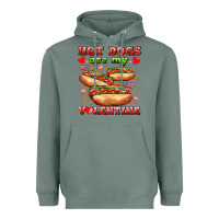 Sage hot dogs are my valentine Heavyweight Hoodie - AdoDesignShop