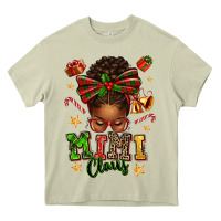 Mossy mimi claus afro messy bun Heavy Core Tee - texasbilliewilder