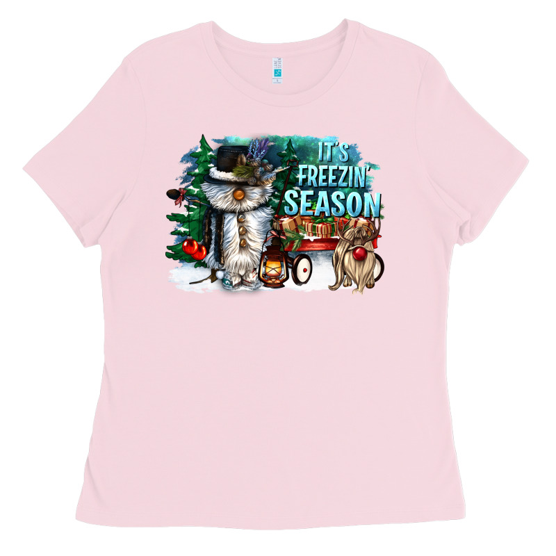 Its Freezin Season Ladies Tee by CowGirlArtShop | Teevron
