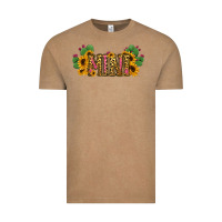 Cactus Leopard Sunflower Mama And Mini Set Vintage Tee | Teevron