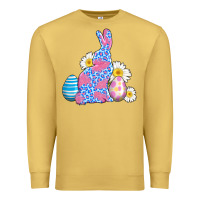 Antique Gold easter bunny wıth easter eggs Premium Sweatshirt - AdoDesignShop