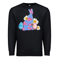 Black easter bunny wıth easter eggs Premium Sweatshirt - AdoDesignShop