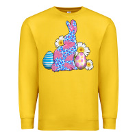 Lemon easter bunny wıth easter eggs Premium Sweatshirt - AdoDesignShop
