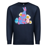 Navy easter bunny wıth easter eggs Premium Sweatshirt - AdoDesignShop