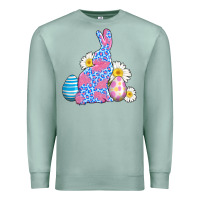 Seafoam easter bunny wıth easter eggs Premium Sweatshirt - AdoDesignShop