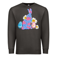 Smoke easter bunny wıth easter eggs Premium Sweatshirt - AdoDesignShop