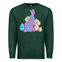 Sports Green easter bunny wıth easter eggs Premium Sweatshirt - AdoDesignShop