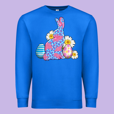 Easter Bunny Wıth Easter Eggs Premium Sweatshirt Designed By Adodesignshop