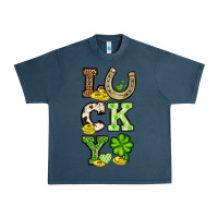 Midnight Navy St. Patrick's Western lucky Urban Heavy Tee - OliviaCreatesArt