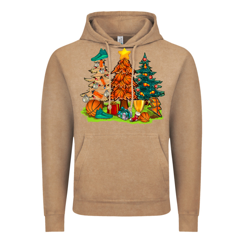 Christmas Basketball Trees Bbs Vintage Hoodie by BundleAndBundleShop | Teevron
