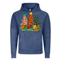 Vintage Denim christmas basketball trees bbs Vintage Hoodie - BundleAndBundleShop