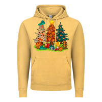 Vintage Mustard christmas basketball trees bbs Vintage Hoodie - BundleAndBundleShop