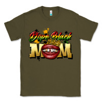 Army Green black mom Classic Tee - CowGirlArtShop