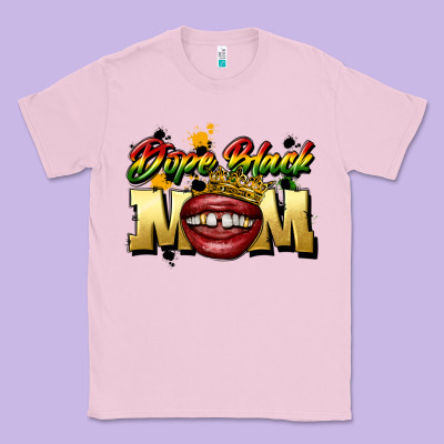 Black Mom Classic Tee Designed By Cowgirlartshop