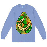 Colony Blue st.patrick's teardrop earrings Long Sleeve Tee - FaDigitalArtStudio