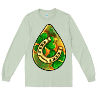 Matcha st.patrick's teardrop earrings Long Sleeve Tee - FaDigitalArtStudio