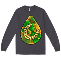 Smoke st.patrick's teardrop earrings Long Sleeve Tee - FaDigitalArtStudio