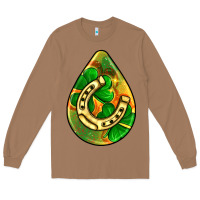 Toasted Coconut st.patrick's teardrop earrings Long Sleeve Tee - FaDigitalArtStudio