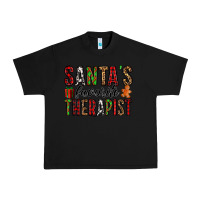 Black santa's favorite therapist Urban Heavy Tee - Jasminsmagicworld