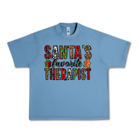 Pebble Blue santa's favorite therapist Urban Heavy Tee - Jasminsmagicworld