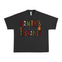 Pigment Black santa's favorite therapist Urban Heavy Tee - Jasminsmagicworld