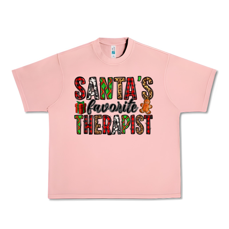 Santa's Favorite Therapist Urban Heavy Tee by Jasminsmagicworld | Teevron