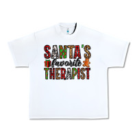 White santa's favorite therapist Urban Heavy Tee - Jasminsmagicworld