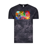 Cloud Black Au-some mom Autism Vintage Tee - FaDigitalArtStudio