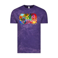 Cloud Purple Au-some mom Autism Vintage Tee - FaDigitalArtStudio