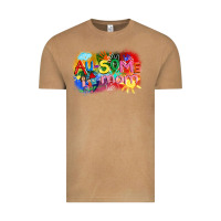 Vintage Camel Au-some mom Autism Vintage Tee - FaDigitalArtStudio