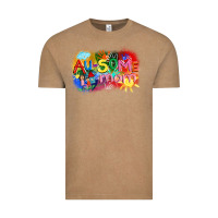 Vintage Coffee Au-some mom Autism Vintage Tee - FaDigitalArtStudio
