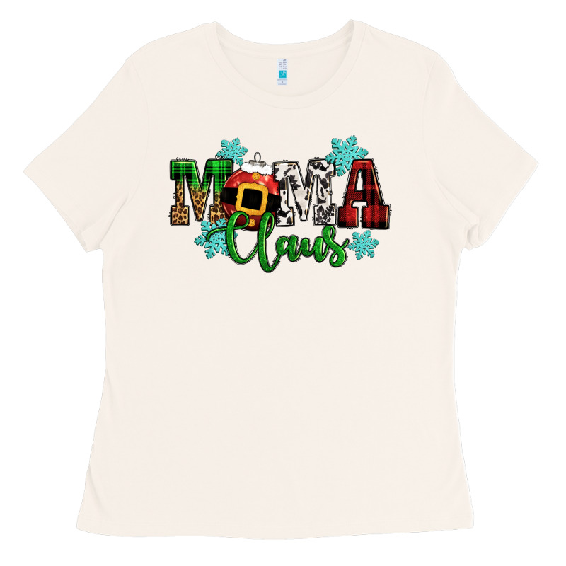 Mama Claus Christmas Ladies Tee by CowGirlArtShop | Teevron