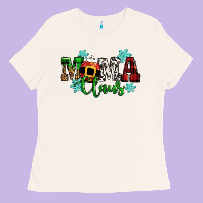Mama Claus Christmas Ladies Tee Designed By Cowgirlartshop