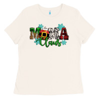 Bone mama claus christmas Ladies Tee - CowGirlArtShop
