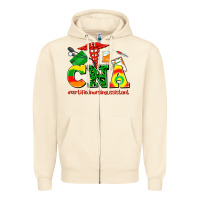 Sandshell cna juneteenth certified nursing assistant Zipper Hoodie - AdoDesignShop
