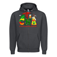 Smoke cna juneteenth certified nursing assistant Zipper Hoodie - AdoDesignShop