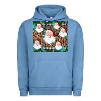 Pigment Pebble Blue santa Urban Hoodie - JahusDesignShop