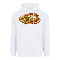 White big pizza Heavyweight Hoodie - AdoDesignShop