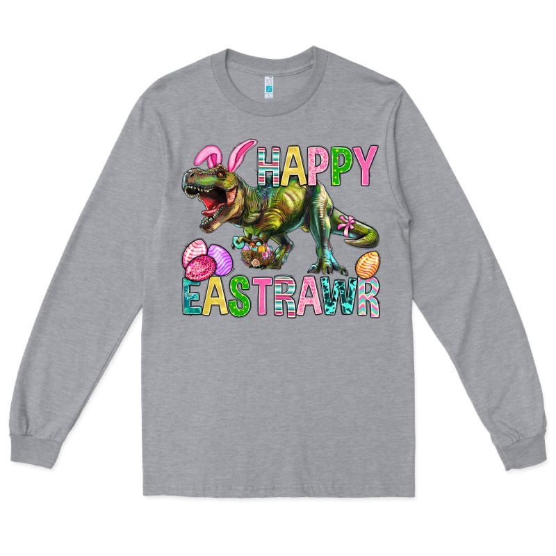 Happy Eastrawr Easter Long Sleeve Tee by BundleAndBundleShop | Teevron