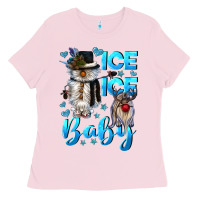 Bubblegum Pink ice ice baby Ladies Tee - CowGirlArtShop