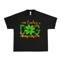 Black One lucky dog mom St. Patrick's Urban Heavy Tee - OliviaCreatesArt