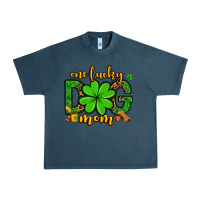 Midnight Navy One lucky dog mom St. Patrick's Urban Heavy Tee - OliviaCreatesArt